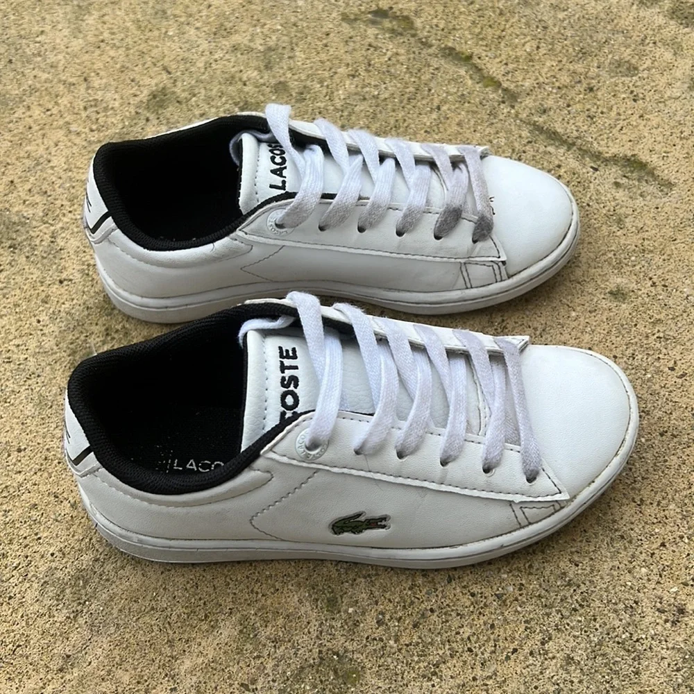 Lacoste Carnaby White/Blue Pro Sneakers Toddler Size 11